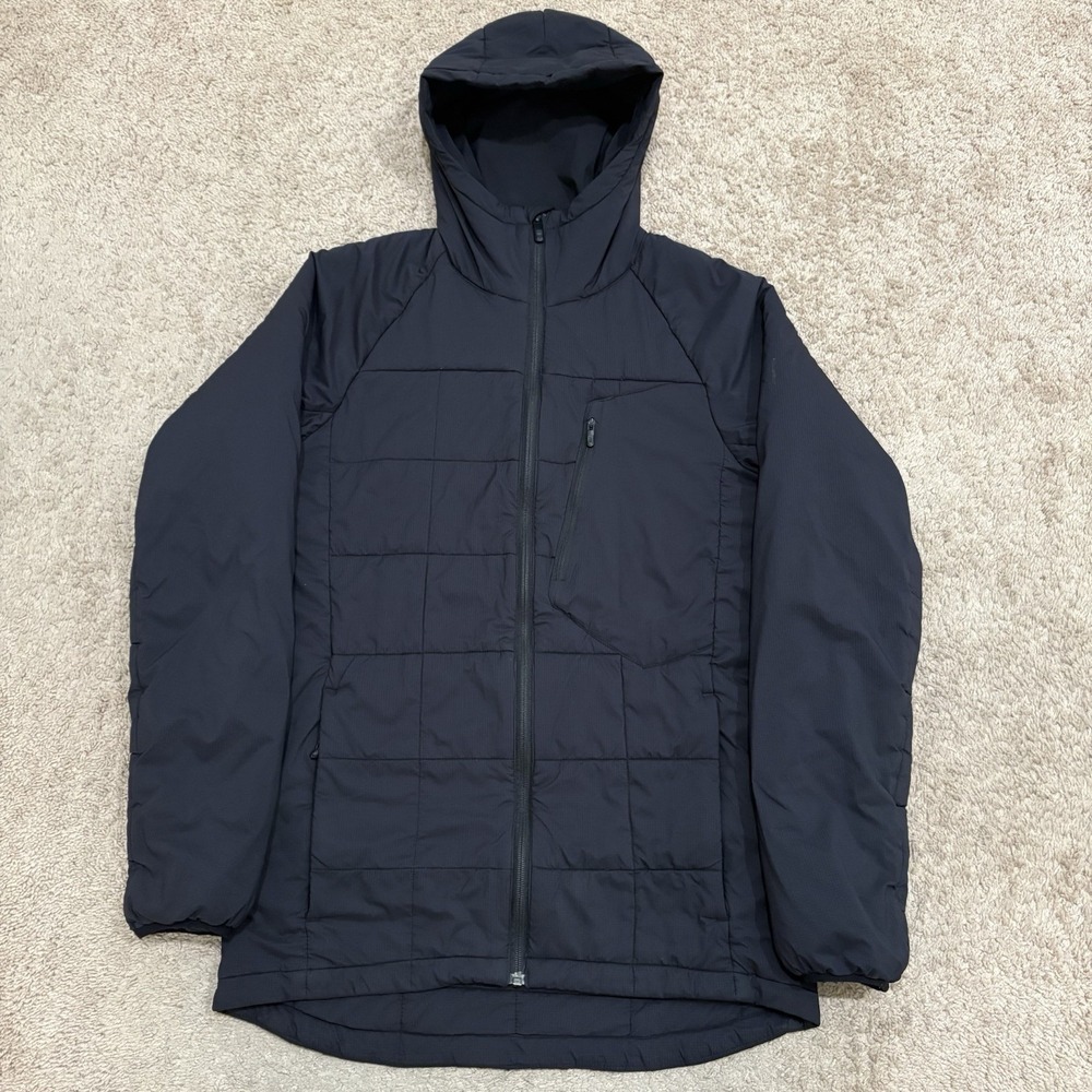 Burton AK NH Insulator Jacket Mens Small Black Full Zip Hooded Puffer